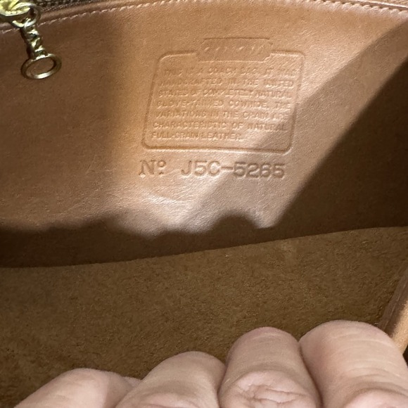 Vintage Coach Lexington Briefcase British Tan Brown Leather Made in USA - Picture 4 of 8